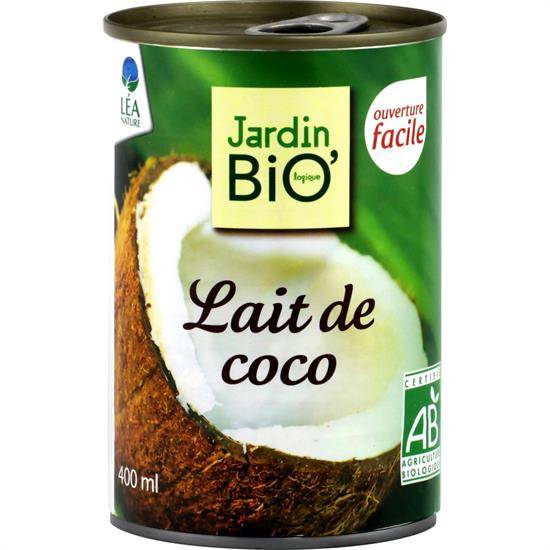 Bio - Lait de coco Bio JARDIN BIO ETIC - la boite de 400 ml