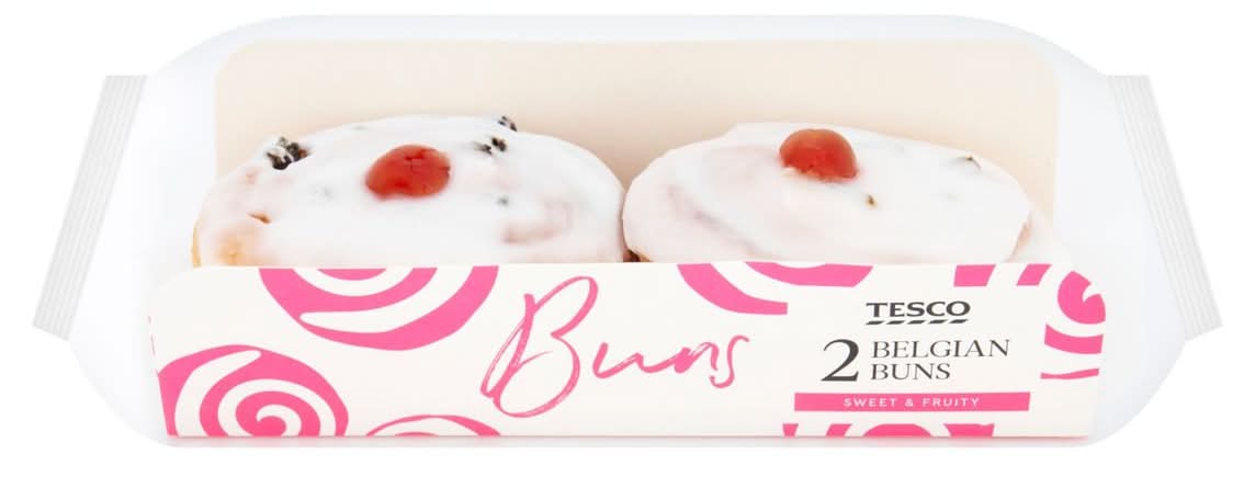 Tesco Belgian Buns x 2 (406763)