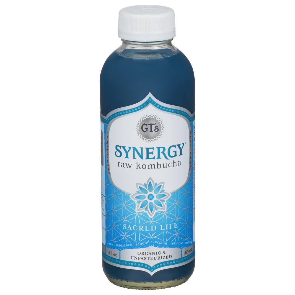 GT's Synergy Sacred Life Raw Kombucha (16 fl oz)