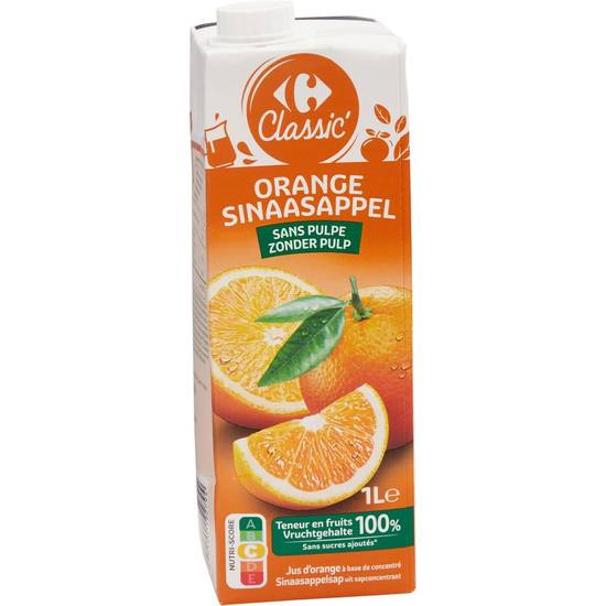 Carrefour Classic' - Jus d'orange sans pulpe (1 L)