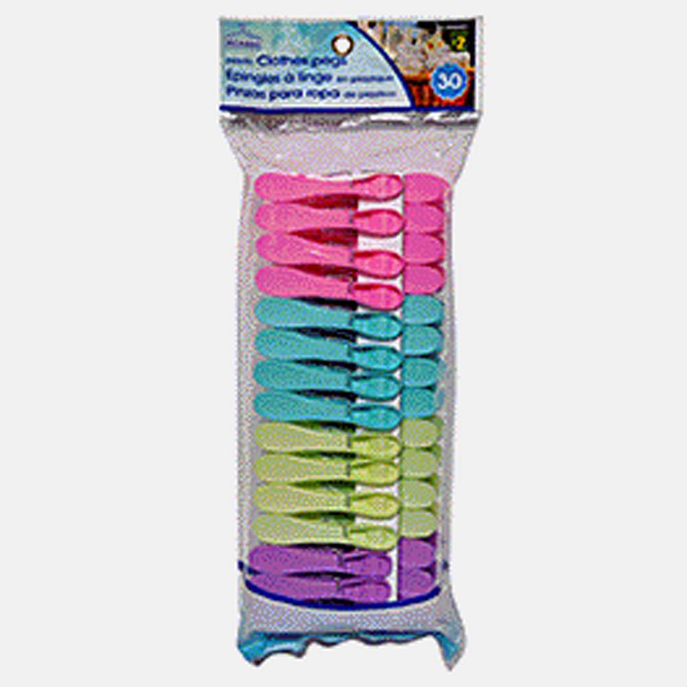 Plastic Clothes Pegs, 20 Pack