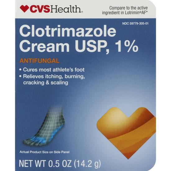 CVS Health Clotrimazole Cream Usp 1%, 0.5 OZ