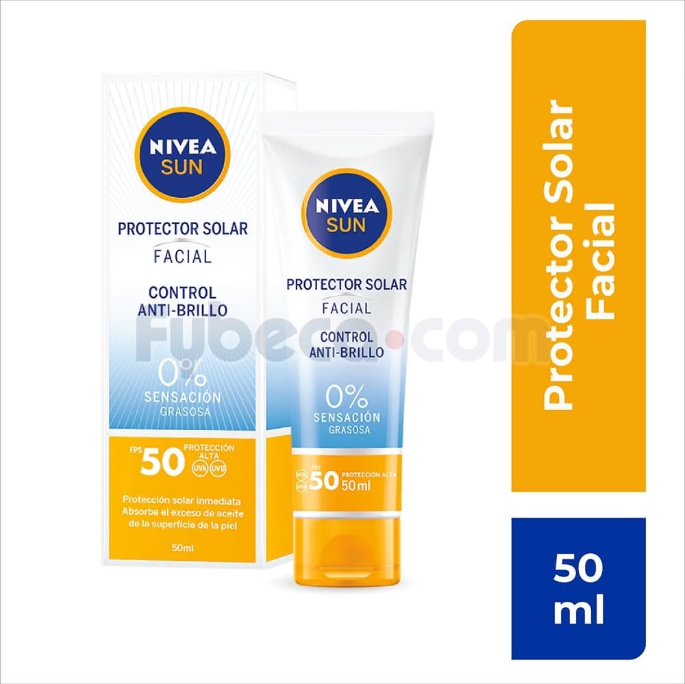 Protector Nivea Facial Sun Control Brillo Spf50 50Ml