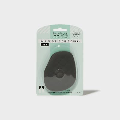 Fab Feet Foot Petals Ball Of Foot Cloud Shoe Cushion, Women, Gray