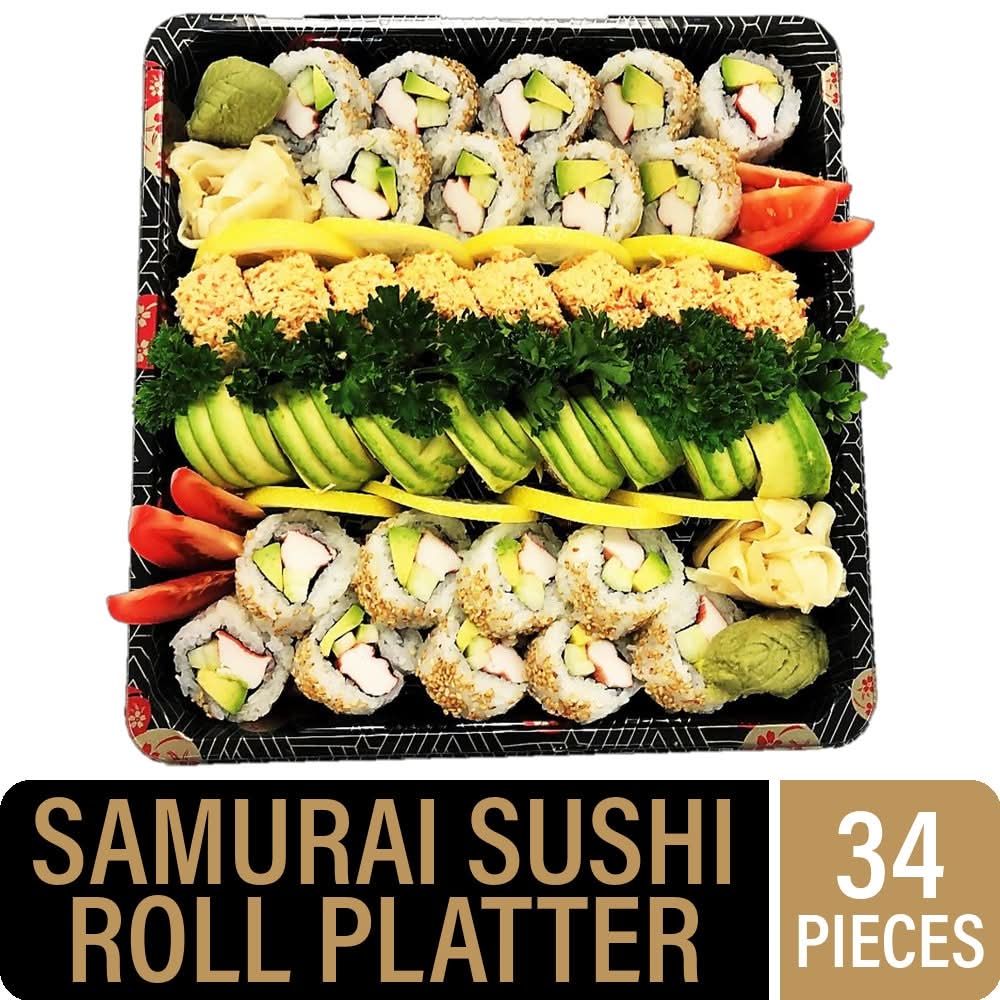 Private Selection Inku Sushi Co Samurai Sushi Roll Platter (34 ct)
