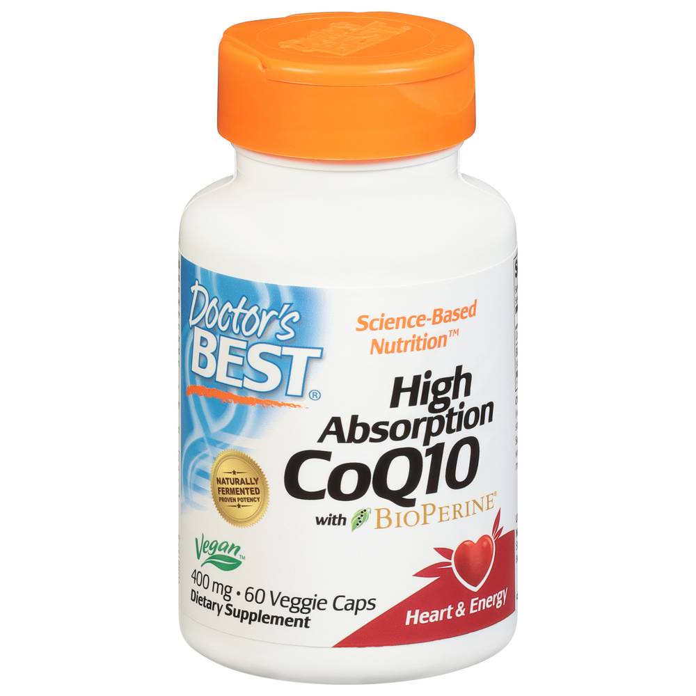 Doctor's Best Science Based Nutrition High Absorption 400 mg Coq10 With Bioperine Caps (60 ct)