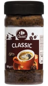 Café Soluble Natural Carrefour Classic 100 g.