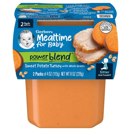 Gerber Sweet Potato Turkey Mealtime For Baby (2 ct)