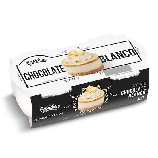 Tarta de chocolate blanco Caprichoso pack 2 x 70 g