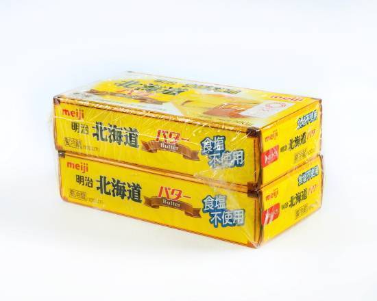 明治食塩不使用北海道バター200gX 2