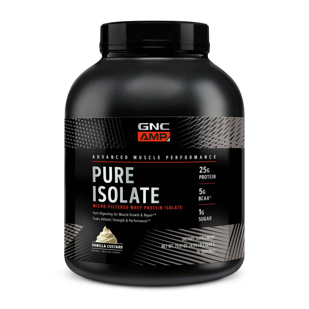 Gnc Amp Pure Isolate Protein (79.01 oz) (vanilla custar)