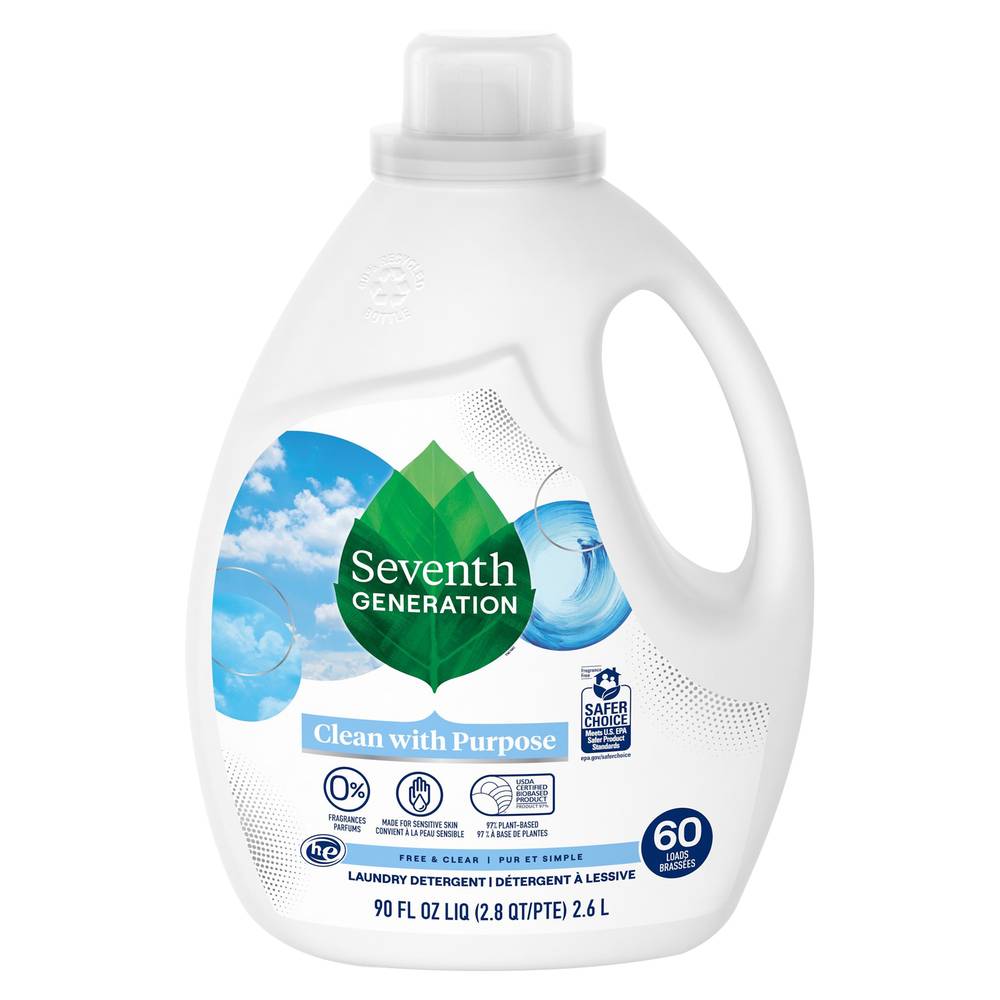 Seventh Generation Free & Clear Laundry Detergent (90 fl oz)