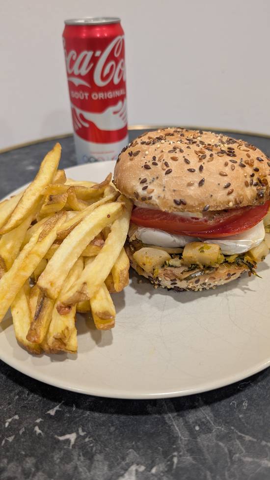 Menu burger biquette "végétarien"