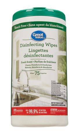 Great Value Disinfecting Wipes Fresh Scent (75 units)