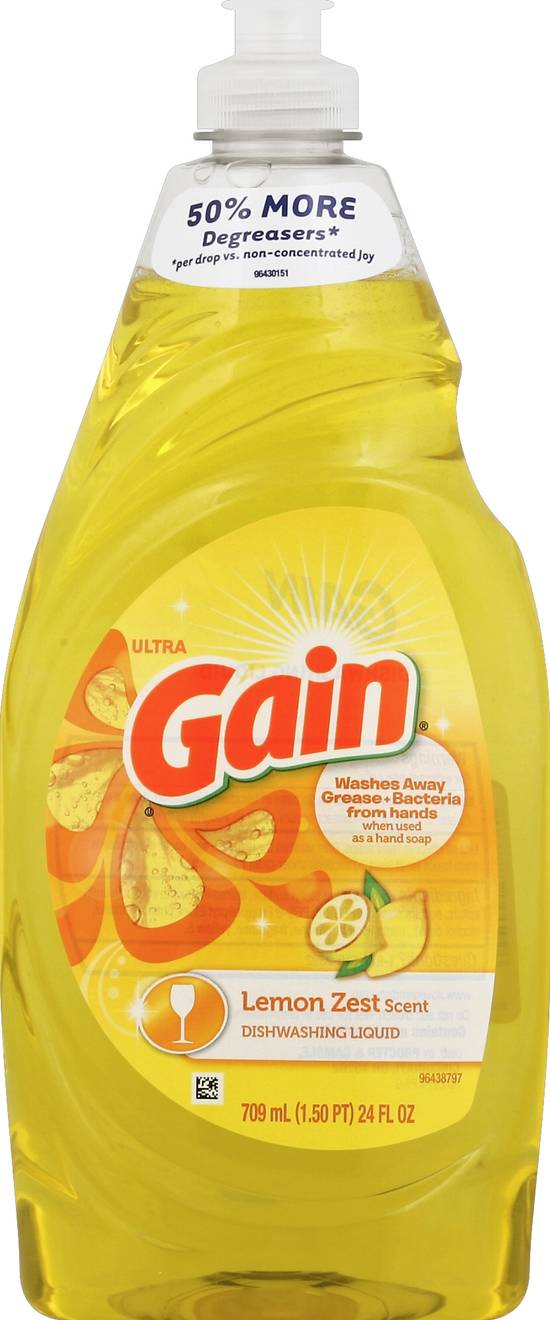 Gain Lemon Zest Dishwashing Liquid