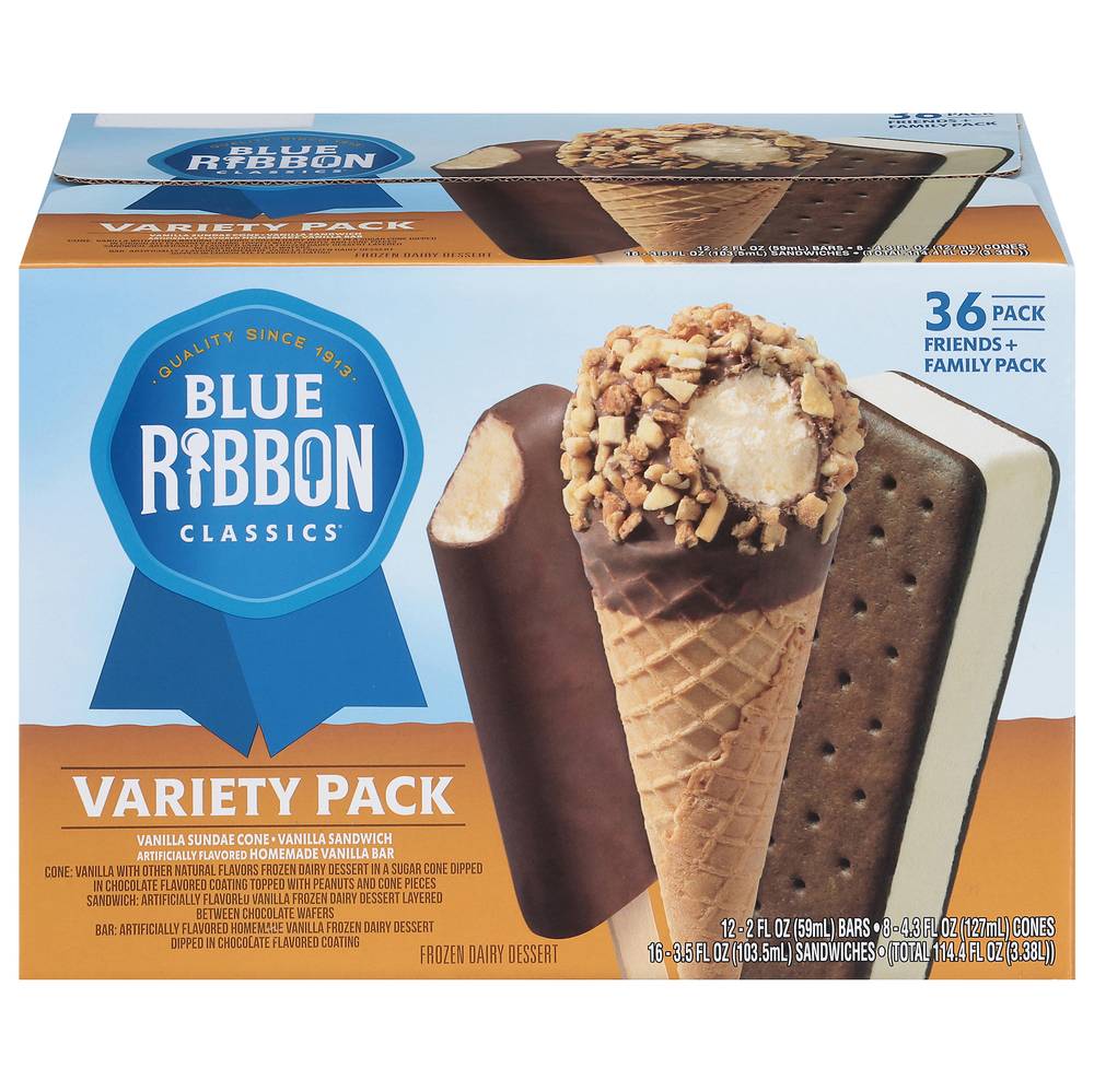 Blue Ribbon Classics Variety pack Ice Cream (36 ct)