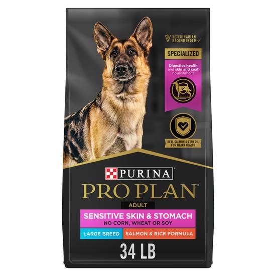 Purina Pro Plan Sensitive Skin and Stomach Dog Food (salmon and rice formula)