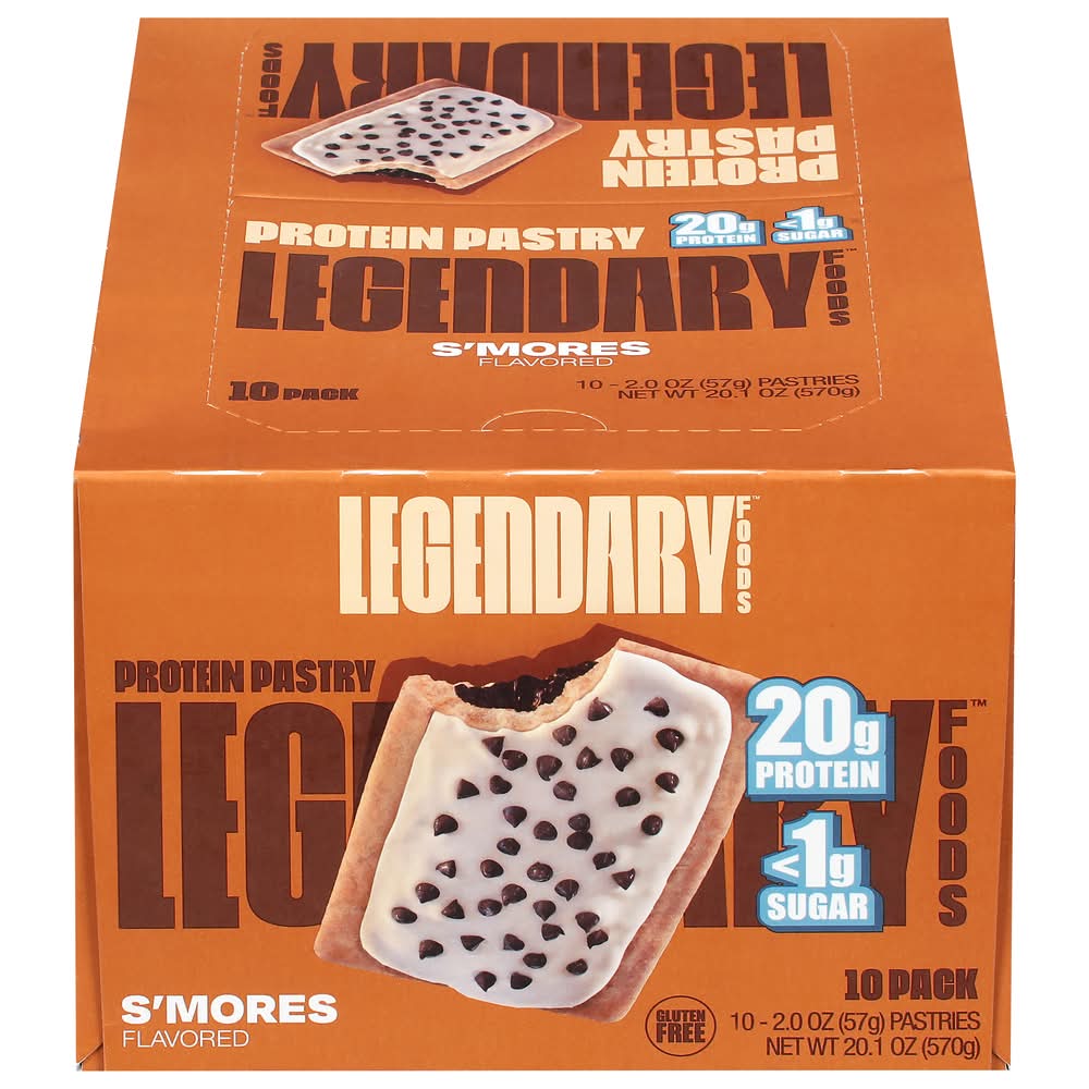 Legendary Foods Protein Pastry, S'mores (10 x 2 oz)