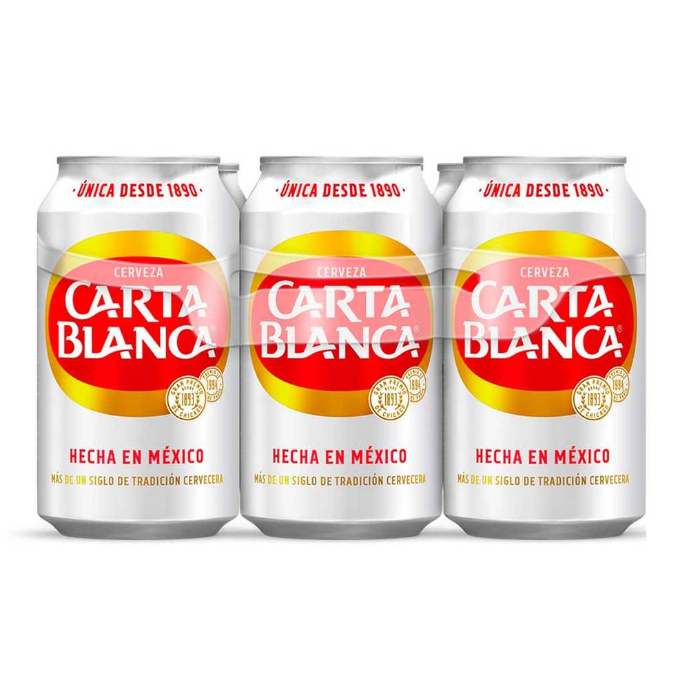 Carta Blanca · Cerveza tipo lager (6 x 355 ml)