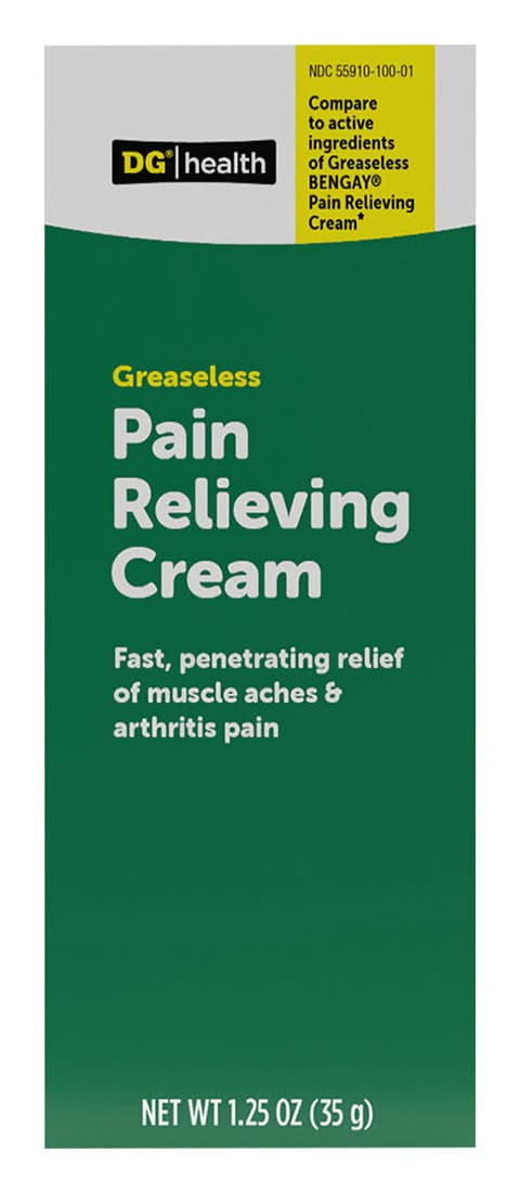 Dgh Greaseless Pain Relieving Cream 1.25 Oz