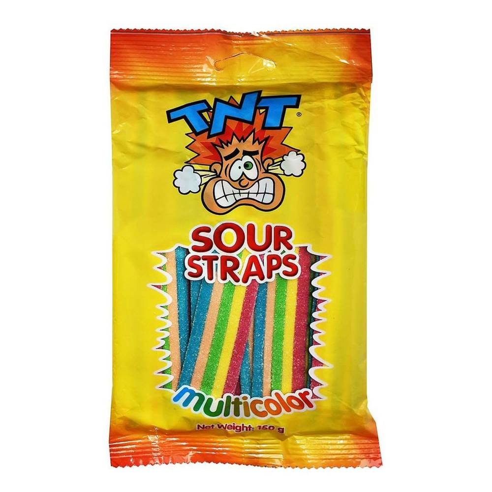 Tnt Sour Straps Multicolour 150g