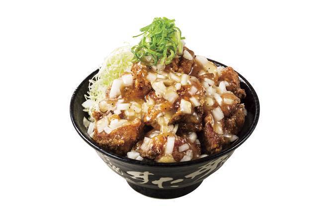 鬼盛り ねぎ塩唐揚げ丼【8個】 Salted Spring Onion Fried Chicken Bowl(8 Pieces)