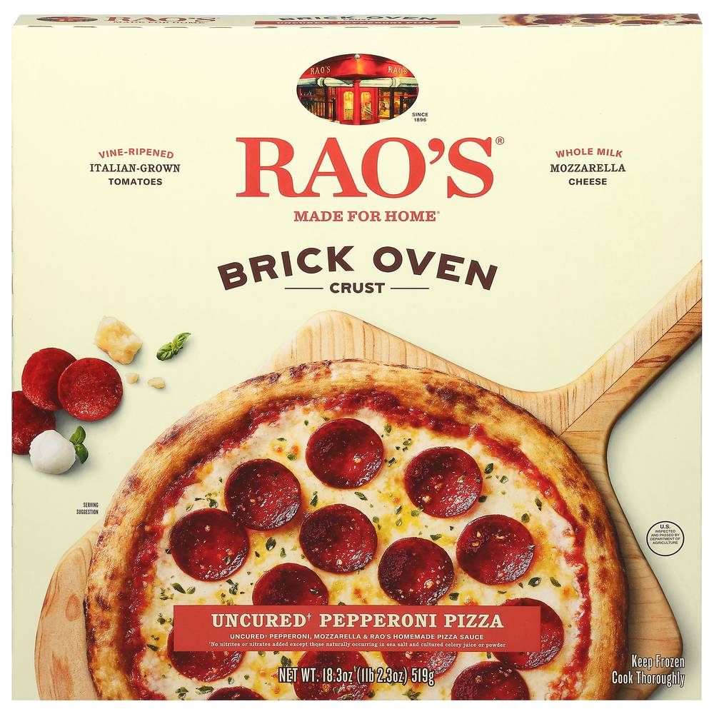Rao's Homemade Brisk Oven Crust Uncured Pizza, Pepperoni (18.3 oz)