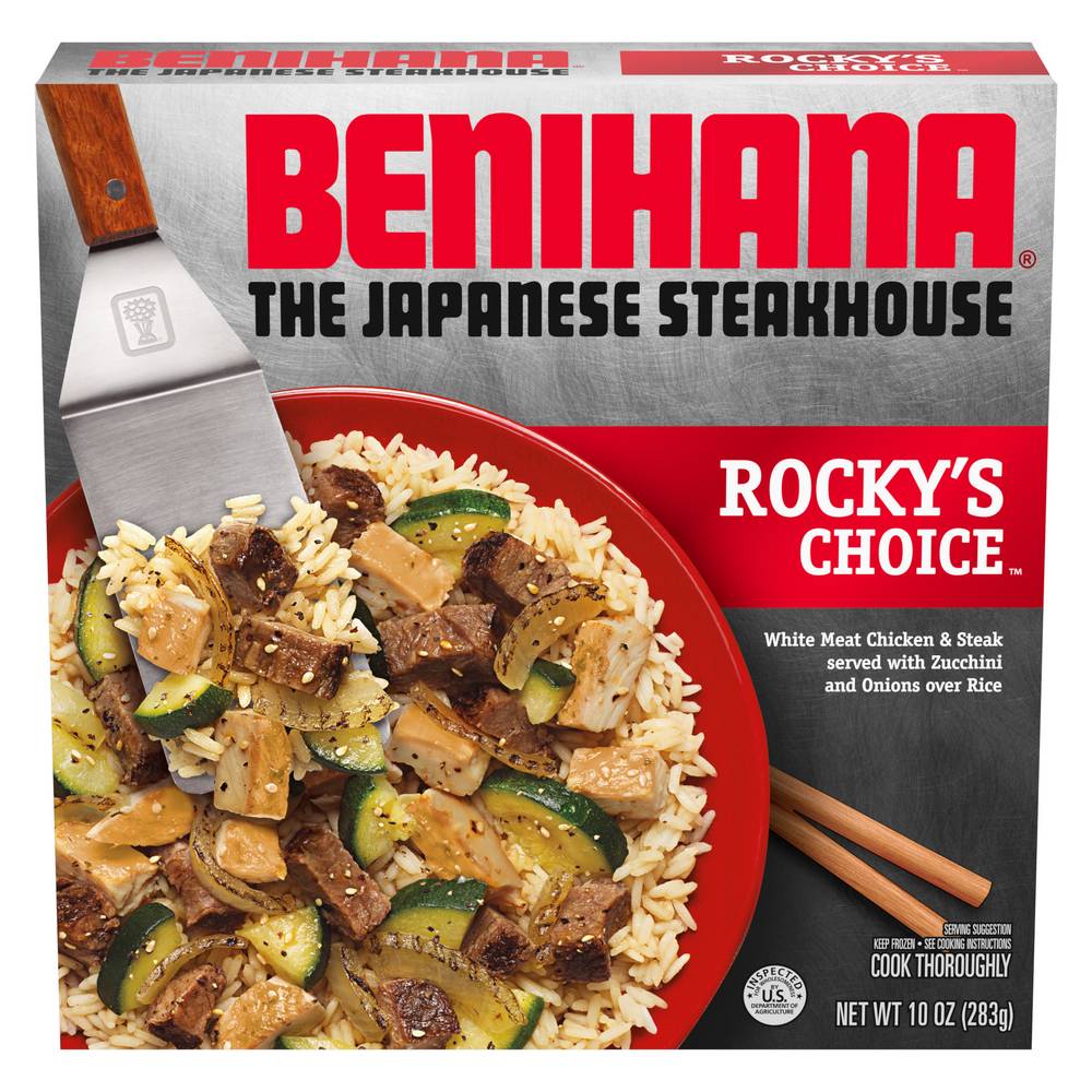 Benihana Rocky's Choice Chicken Steak & Zucchini Over Rice (10 oz)