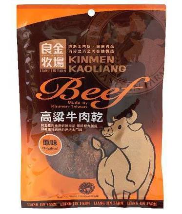 良金牛肉片原味(黃) 90G(乾貨)^301012201