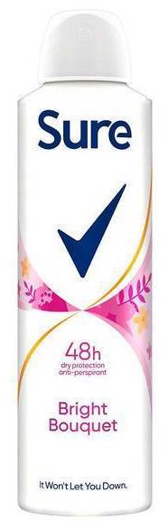 Sure Anti-Perspirant Aerosol Bright Bouquet (150ml)