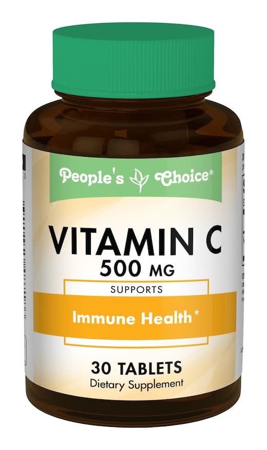 People's Choice Vitamin C Tablets 500mg (30 ct)