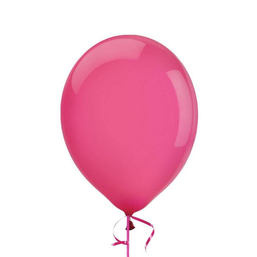 Party City Uninflated Latex Balloon, Pink