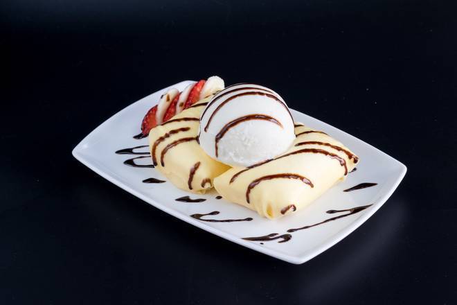 FD6 Strawberry Banana Pancake with Sundae Supreme 草莓香蕉班戟