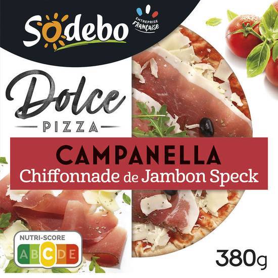 Sodebo Pizza Dolce campanella jambon speck 380 g