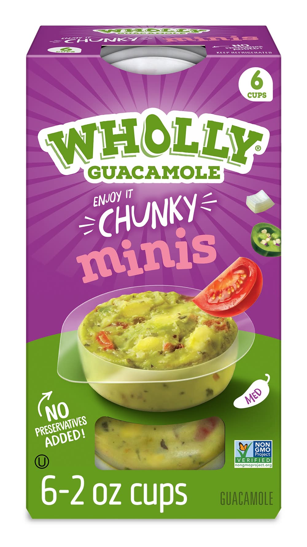 Wholly Guacamole Medium Chunky Minis (12 oz)