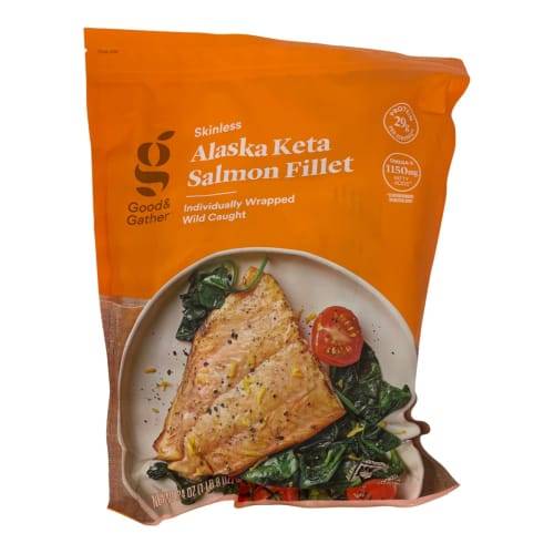 Good & Gather Alaska Keta Salmon Skinless Fillets