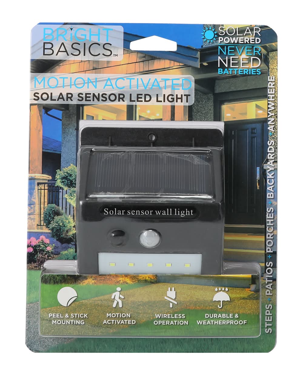 Solar Powered Motion Sensor Light