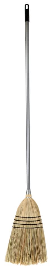 Corn Broom With Metallic Handle