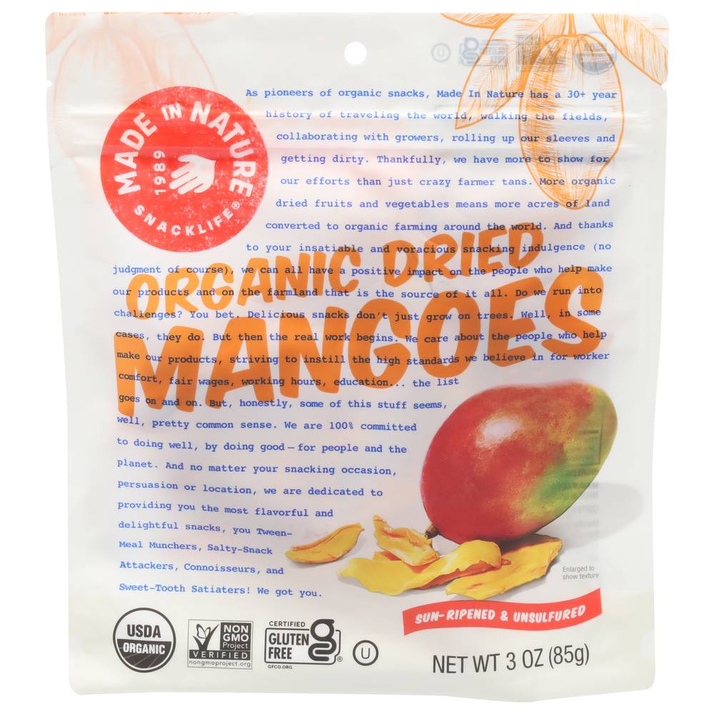 Made In Nature Organic Dried Mangoes (3 oz)