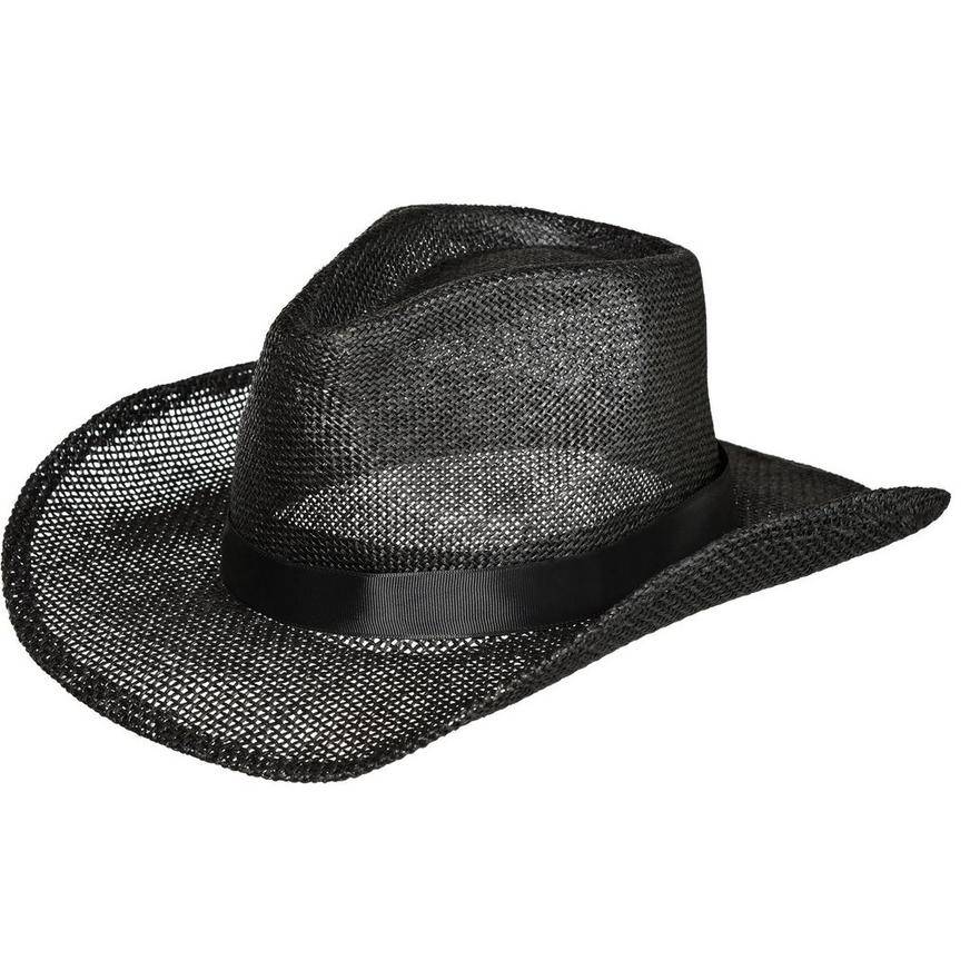 Party City Burlap Cowboy Hat (black)