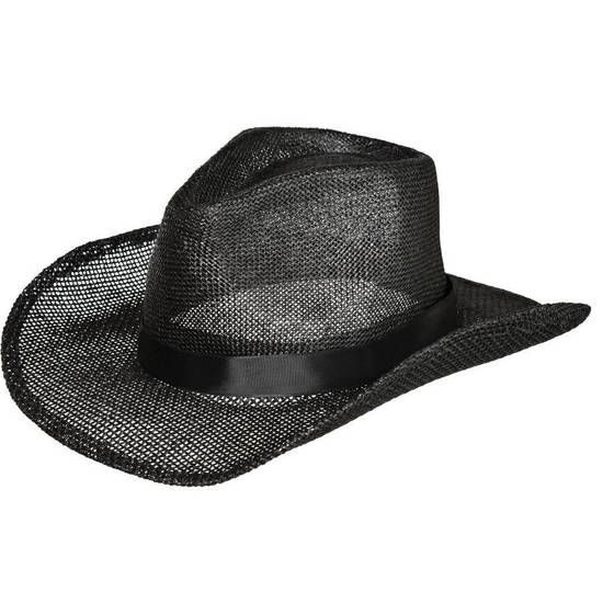 Party City Burlap Cowboy Hat (unisex/black)