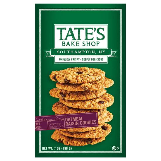Tate's Bake Shop Oatmeal Raisin Cookies - 7 oz