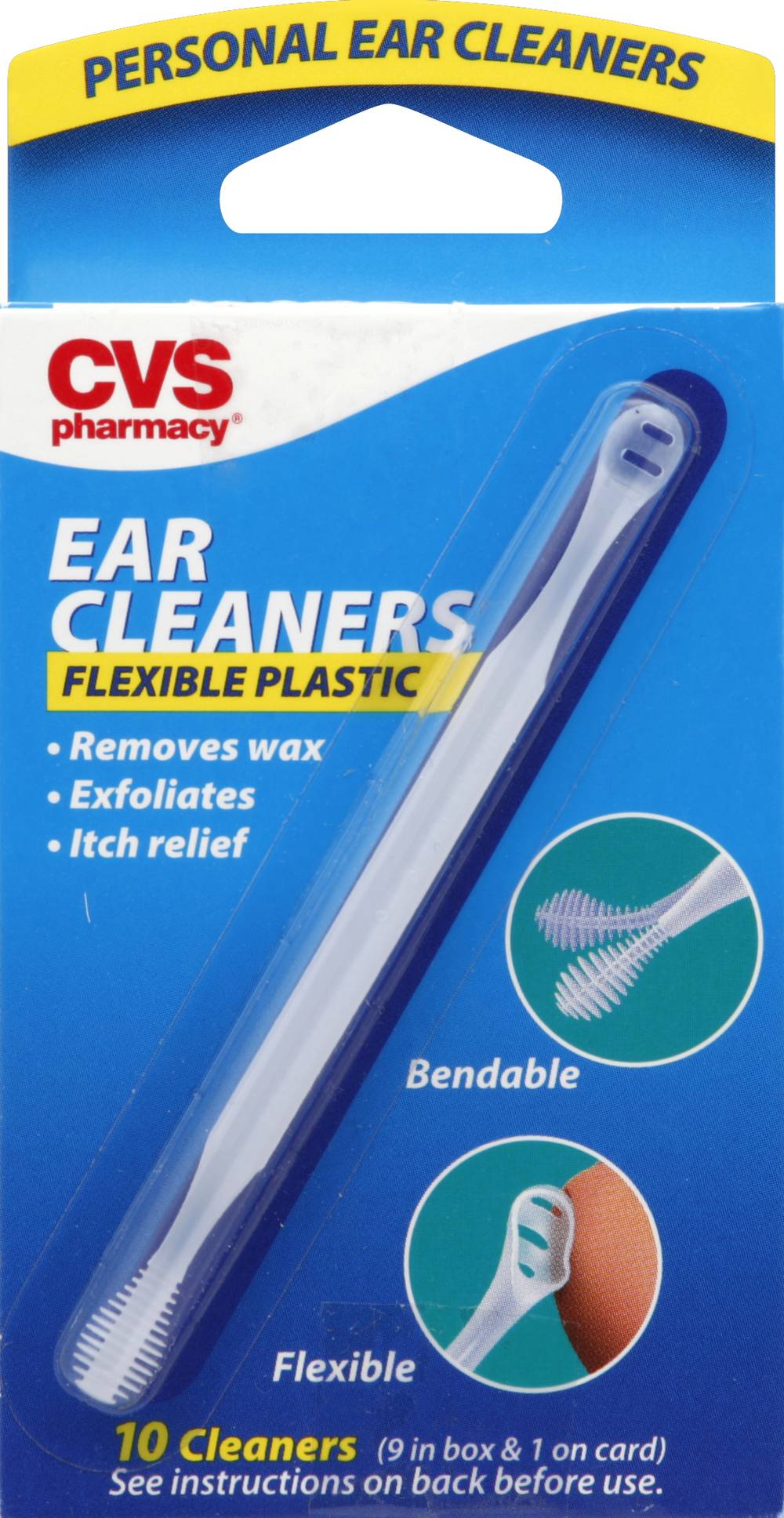 CVS Pharmacy Pharmacy Flexible Plastic Ear Cleaners (10 ct)