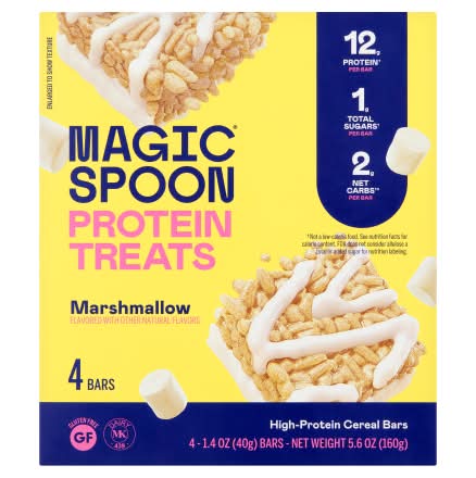 Magic Spoon High Protein Cereal Bars, Marshmallow (4 x 1.4 oz)