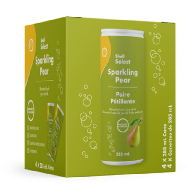 Shell Select Sparkling Pear 4-Pack Cans 285ml