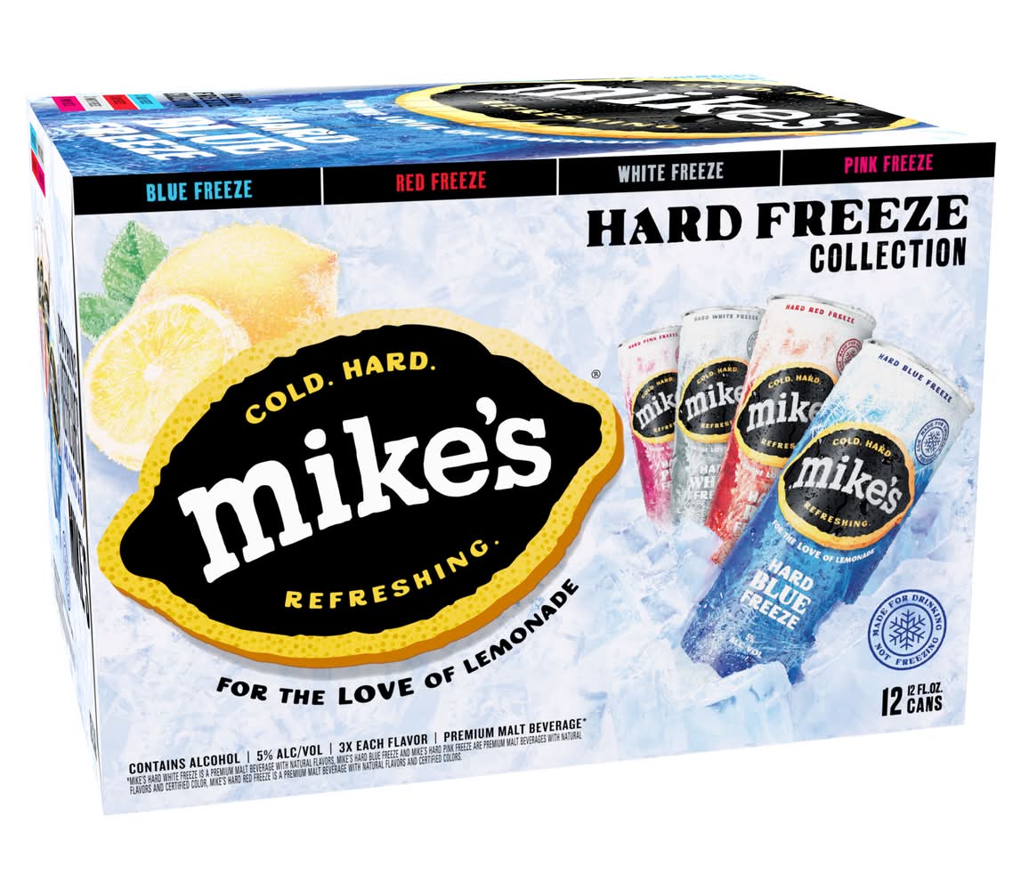 Mike's Hard Freeze Collection Variety pack, Blue-Red-White-Pink