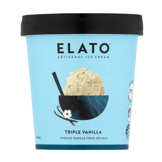 Elato Triple Vanilla Ice Cream 475ml