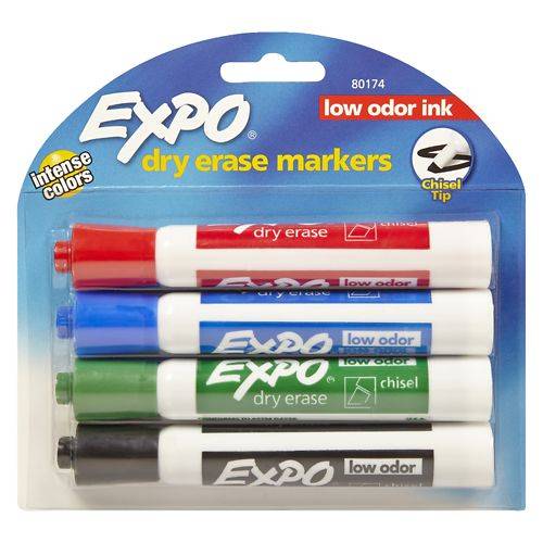 Expo Dry Erase Markers - 4.0 ea