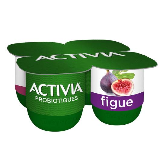 Activia - Yaourts aux fruits bifidus figue (4 pièces)