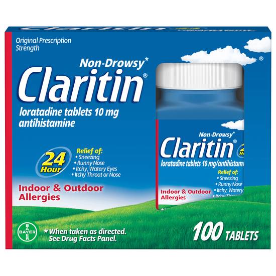 Claritin Indoor & Outdoor Allergies (100 ct)